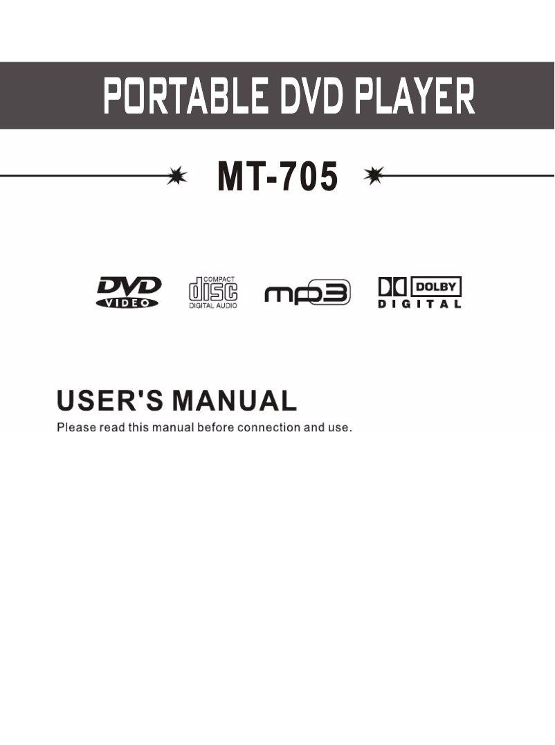 Page 1 de la notice Manuel utilisateur Denver MT-705