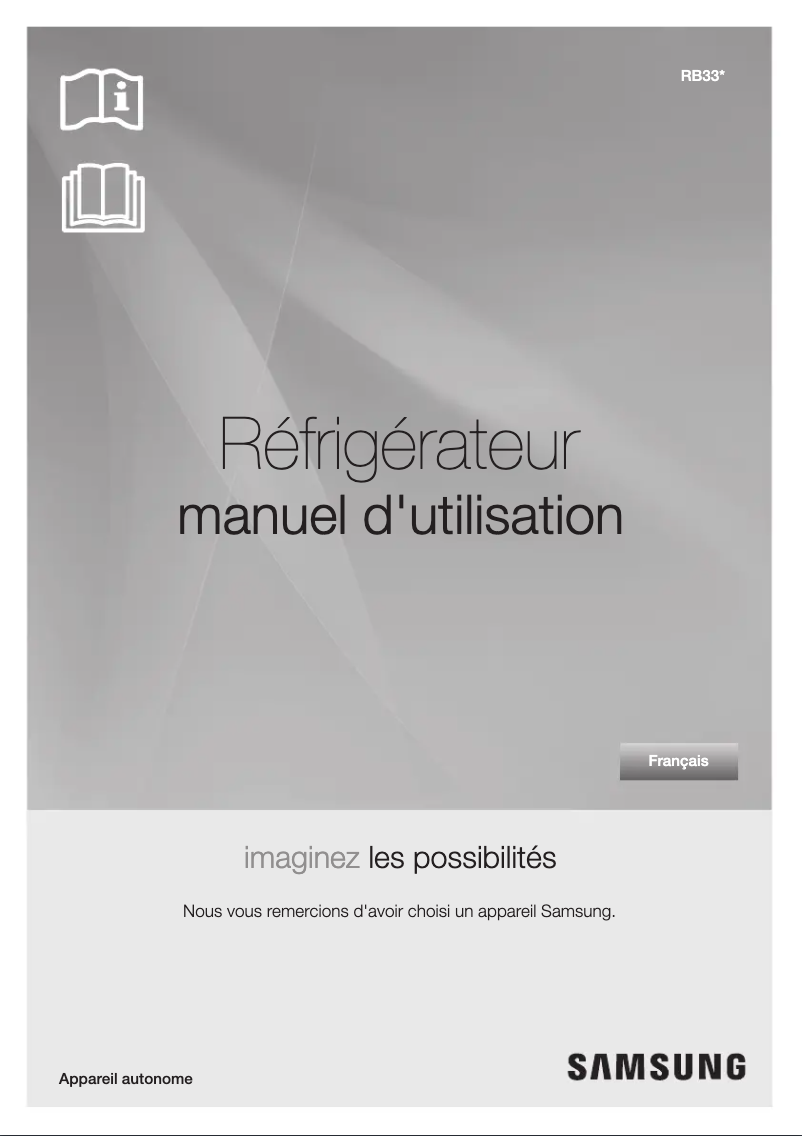 Image de la première page du manuel de l'appareil RB33T3662AP