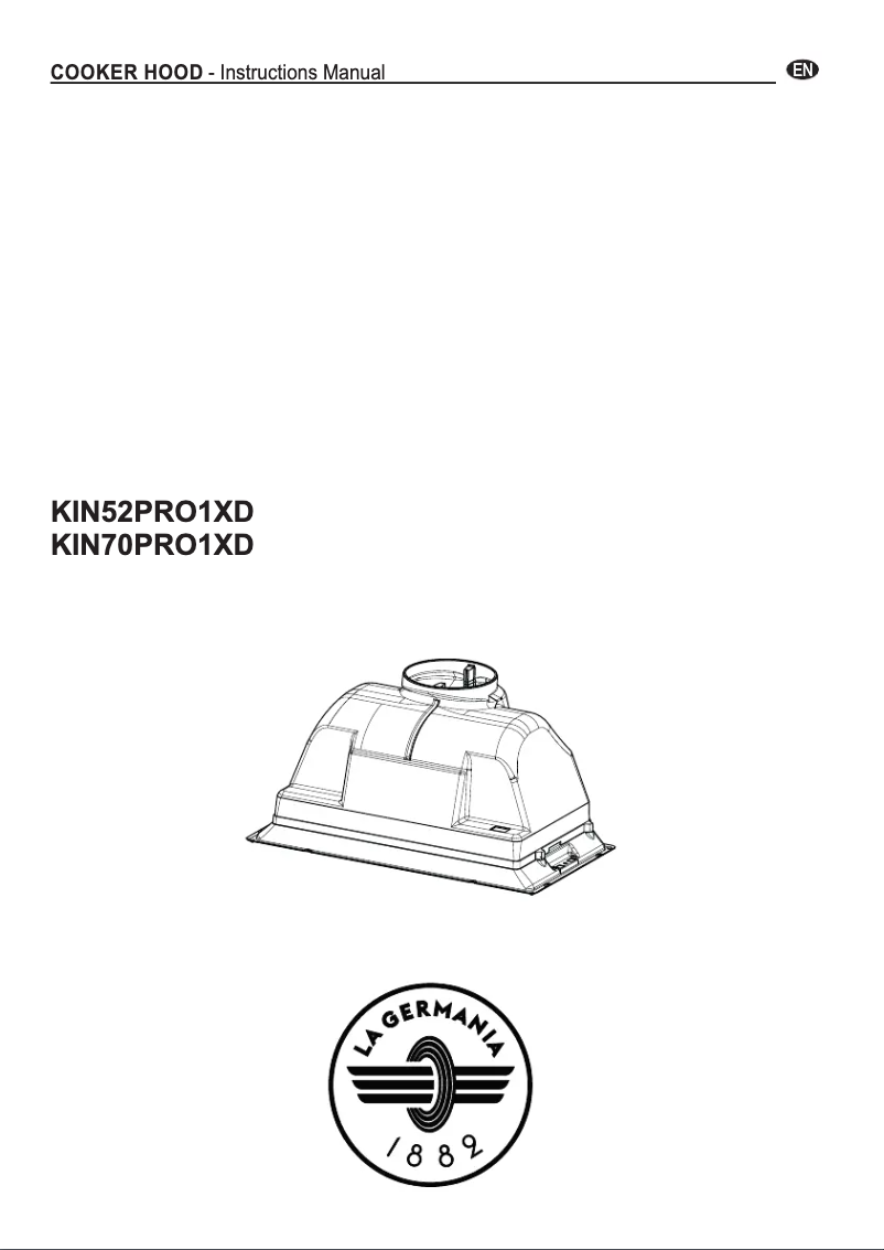 Page 1 de la notice Manuel utilisateur La Germania KIN70PRO1XD