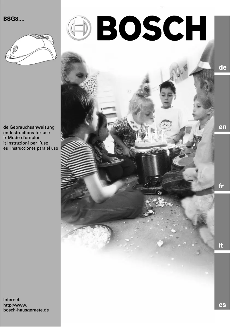 Image de la première page du manuel de l'appareil BSG82020