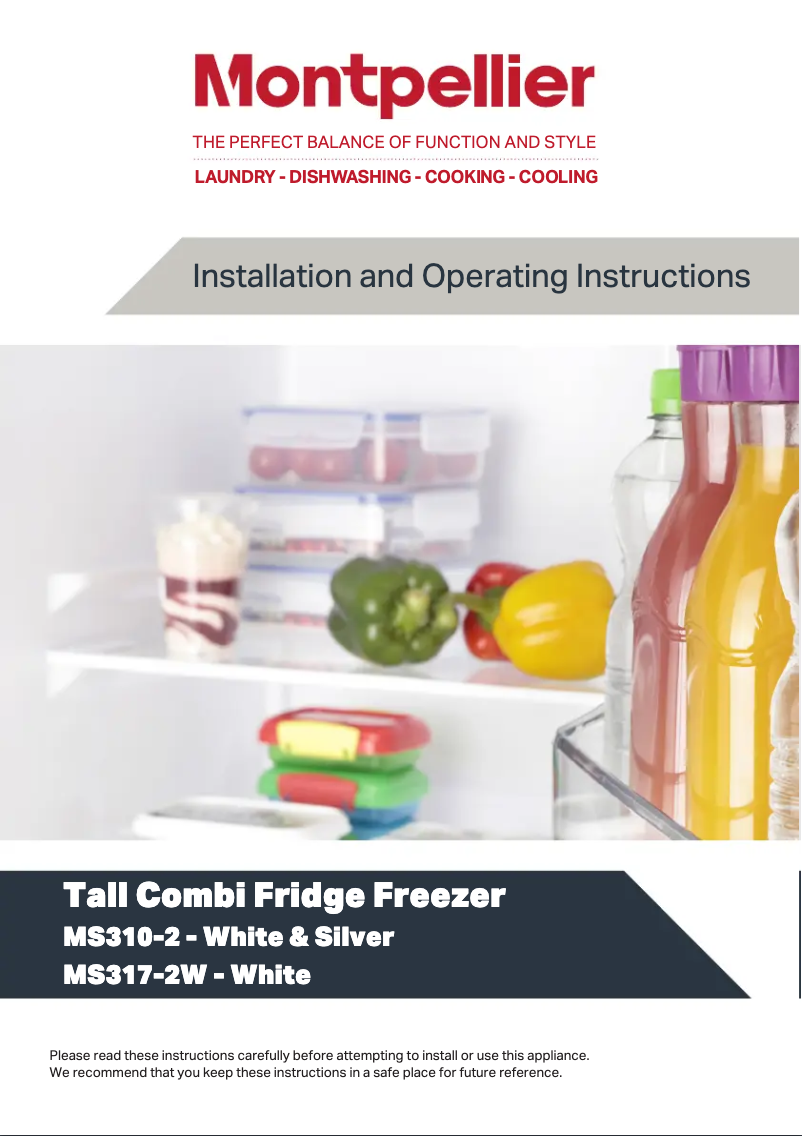 Page 1 de la notice Manuel utilisateur Montpellier MS317-2W