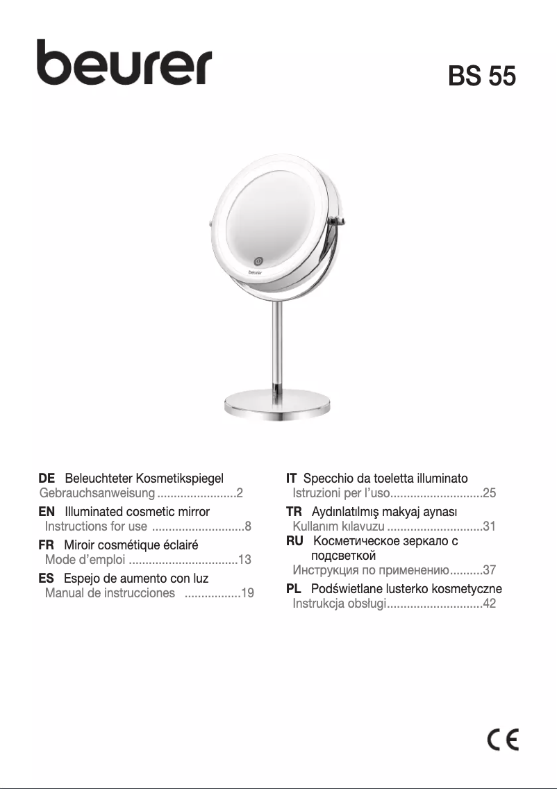 Image de la première page du manuel de l'appareil BS 55