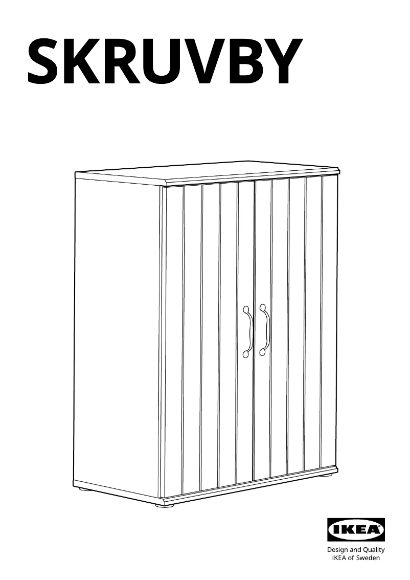 Image de la première page du manuel de l'appareil SKRUVBY 105.203.59