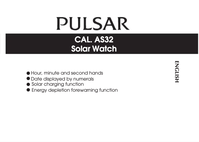 Page 1 de la notice Manuel utilisateur Pulsar PX3165X1