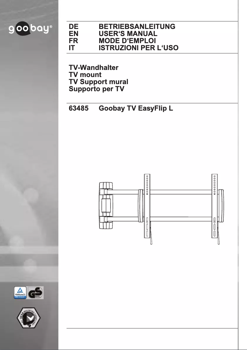 Image de la première page du manuel de l'appareil TV EasyFlip M