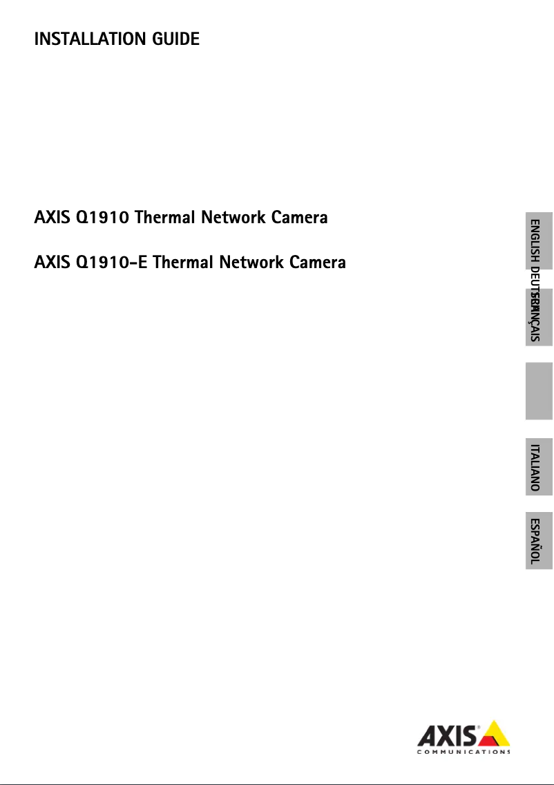 Image de la première page du manuel de l'appareil Q1910