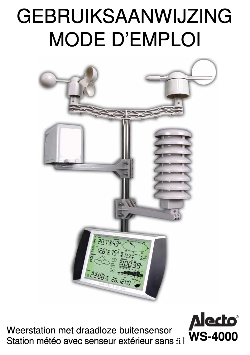 Page 1 de la notice Manuel utilisateur Alecto WS-4000