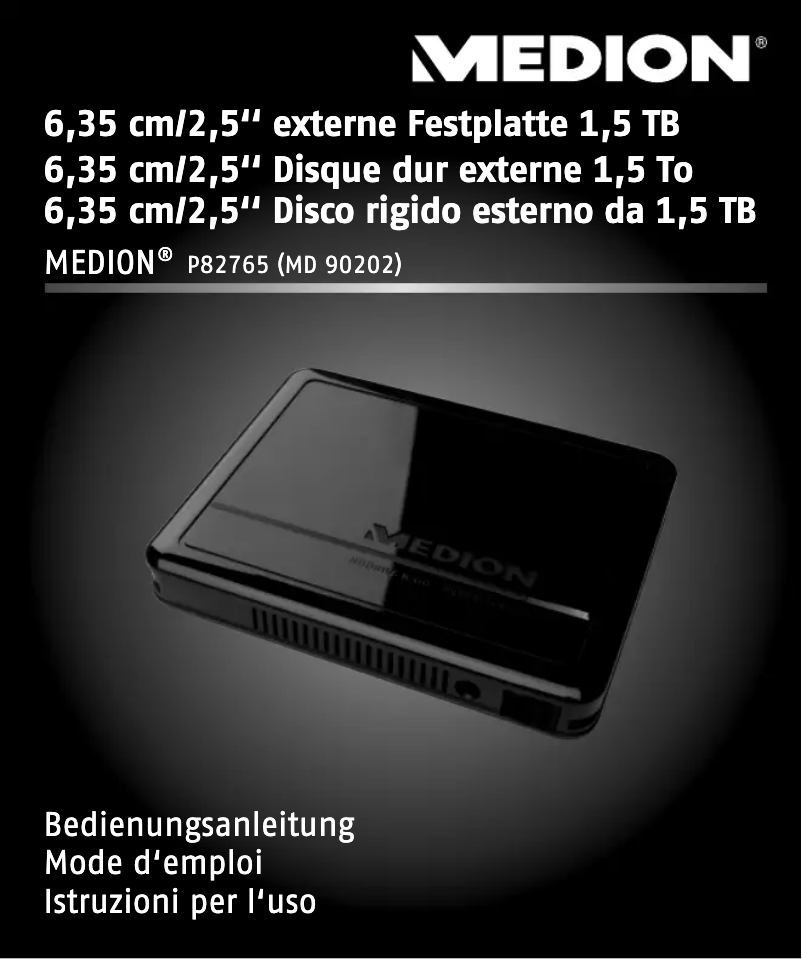 Image de la première page du manuel de l'appareil P82765 (MD 90174)