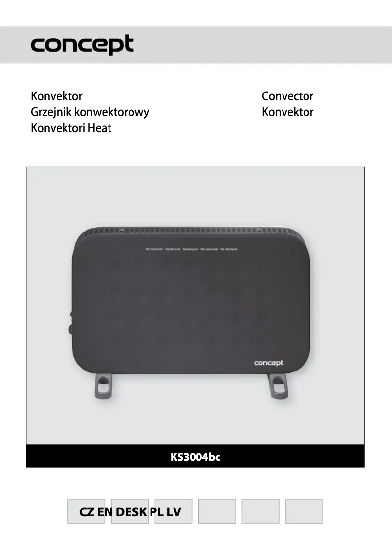 Page n°1 - Manuel utilisateur Concept KS-3004BC