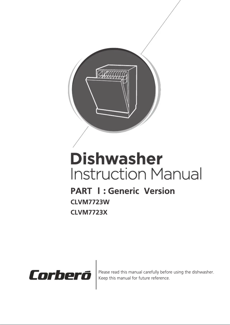 Page 1 de la notice Manuel utilisateur Corbero CLVM7723W