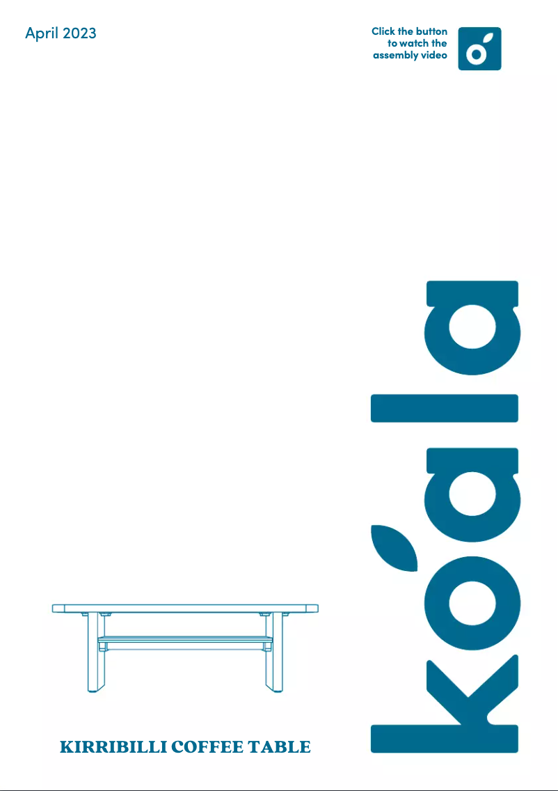 Page n°1 - Manuel utilisateur Koala Kirribilli