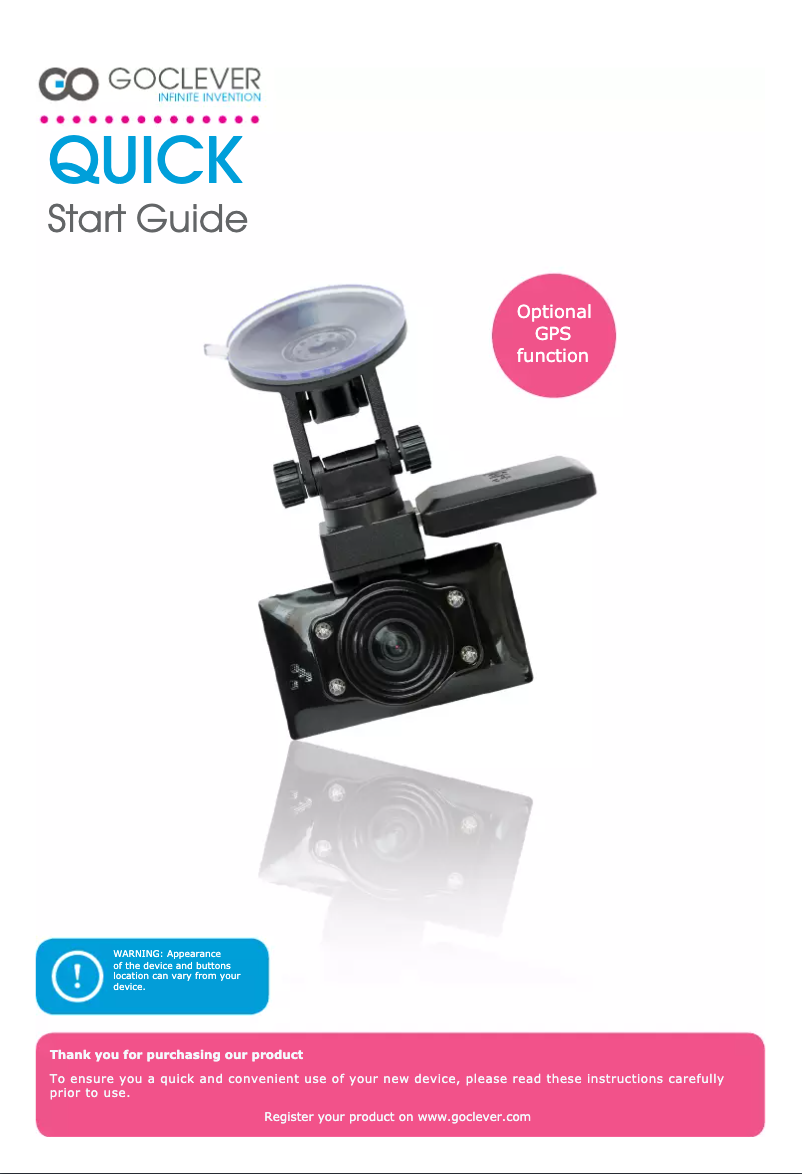 Image de la première page du manuel de l'appareil TITANIUM GPS