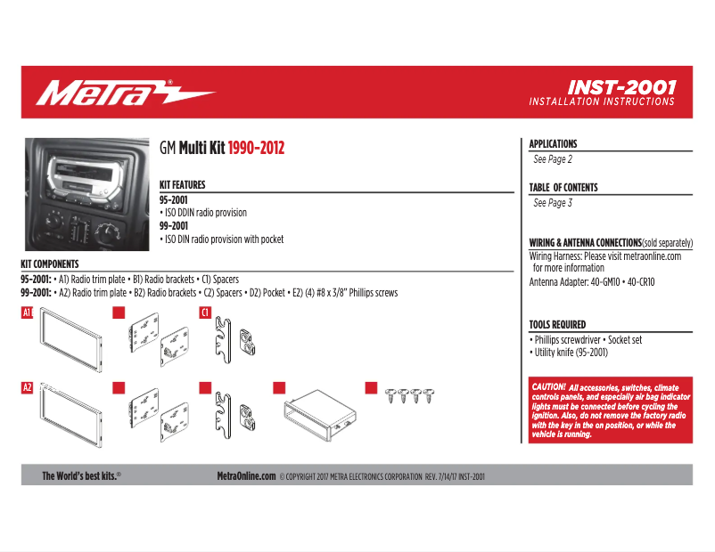 Image de la première page du manuel de l'appareil 95-2001C