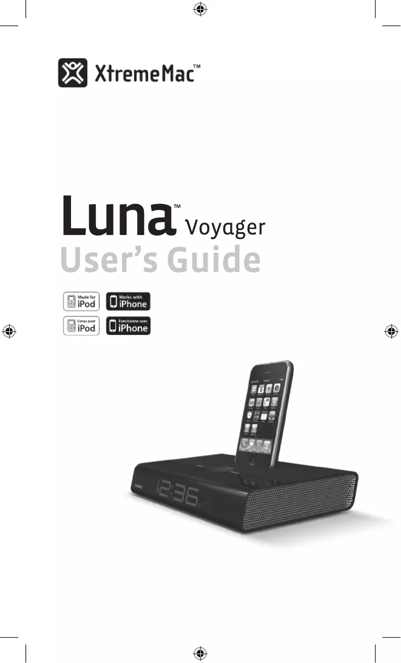 Page 1 de la notice Manuel utilisateur Xtrememac Luna Voyager