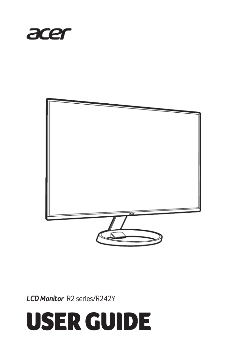 Página 1 del manual Guía de inicio rápido Acer R242YH