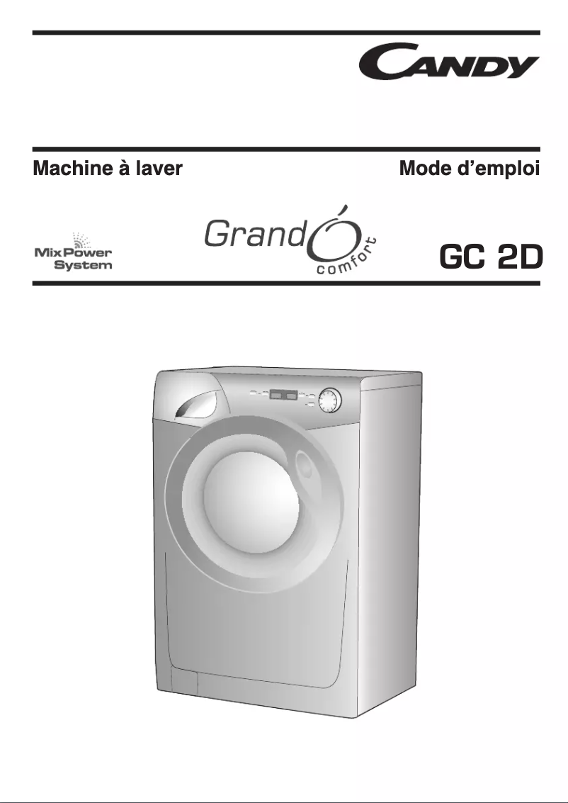 Page n°1 - Manuel utilisateur Candy GC 1382D2W
