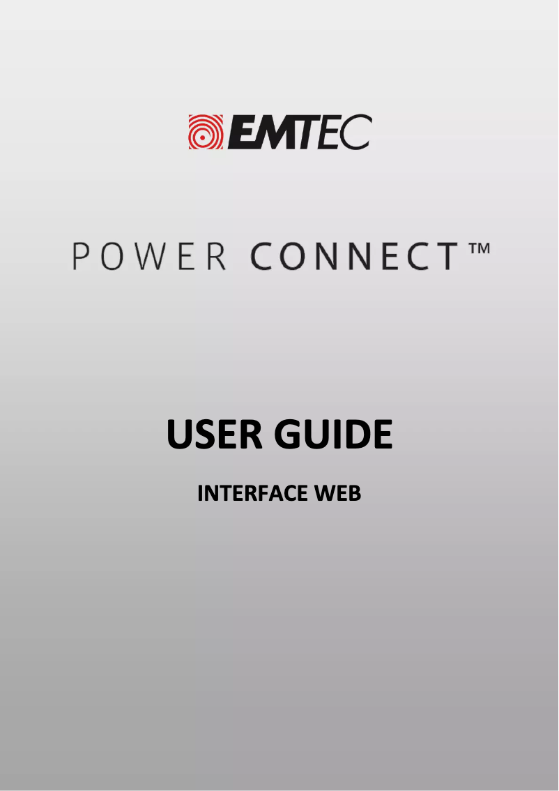 Page 1 de la notice Manuel utilisateur Emtec Power Connect U600