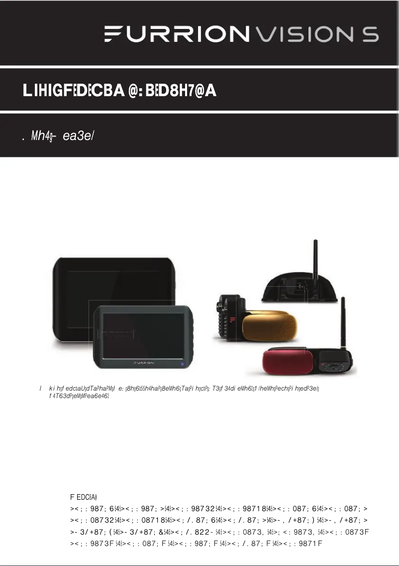 Page n°1 - Manuel utilisateur Furrion Vision S FOS07TAPM