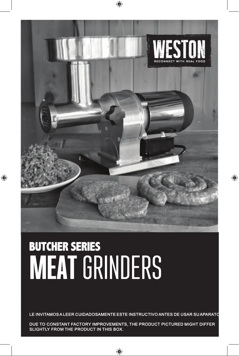 Page 1 de la notice Manuel utilisateur Weston Butcher Series 09-0501-W