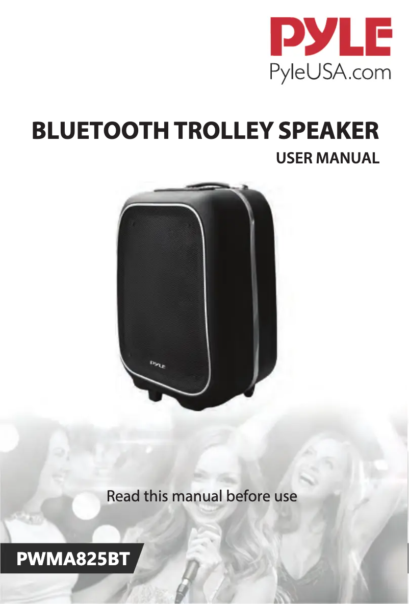 Image de la première page du manuel de l'appareil PWMA825BT