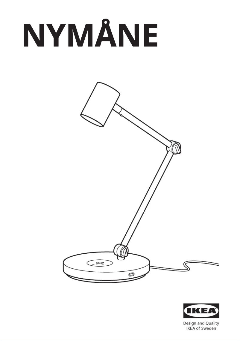Page 1 de la notice Manuel utilisateur Ikea NYMÅNE 405.376.88