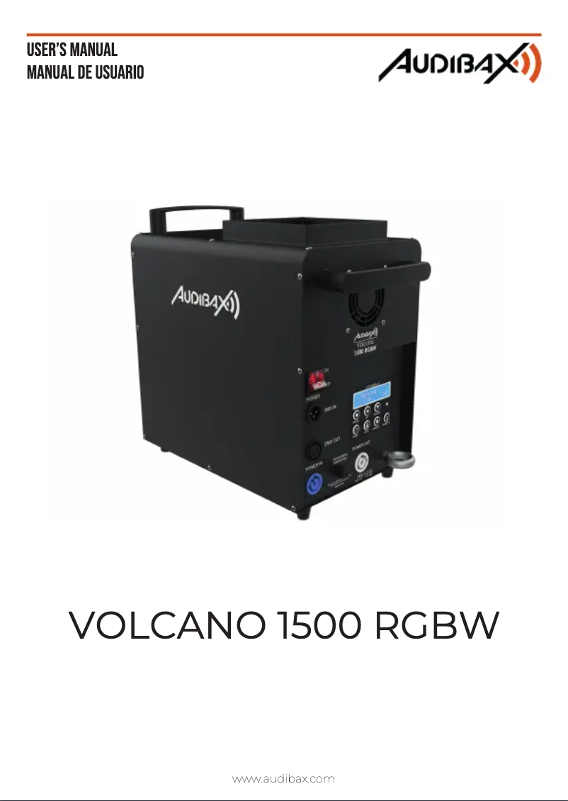 Page n°1 - Manuel utilisateur Audibax VOLCANO 1500 RGBW