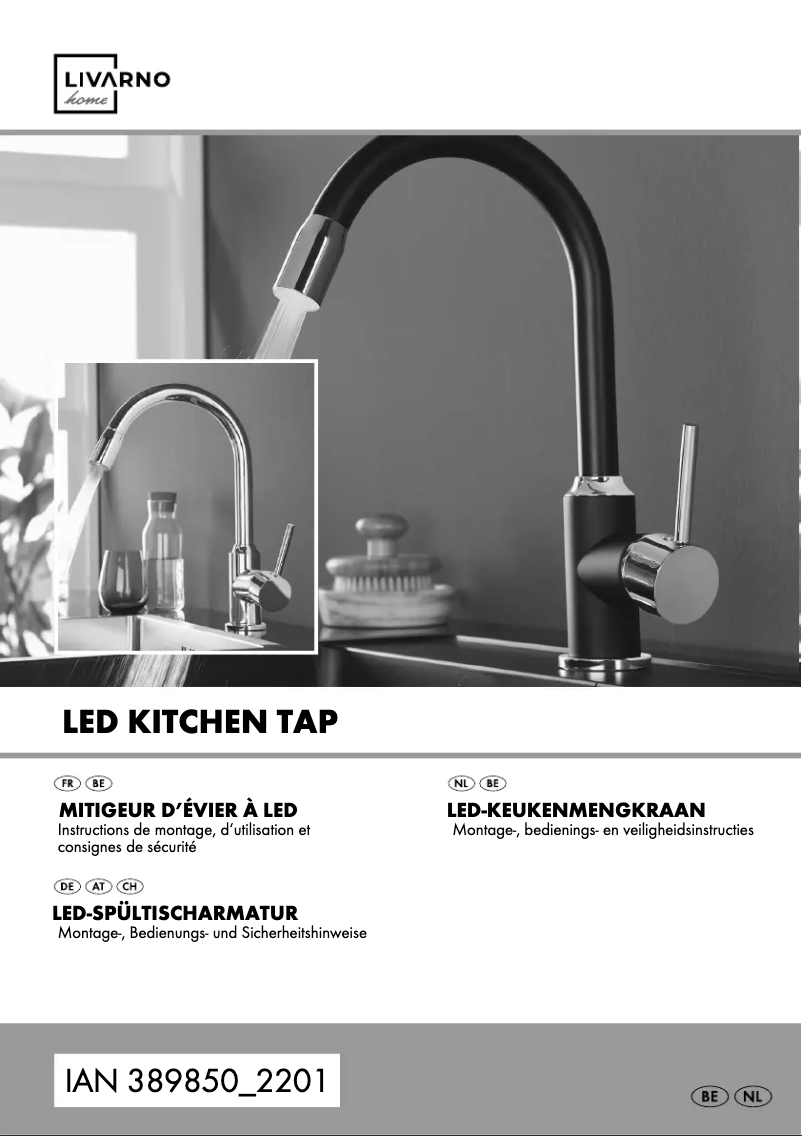 Page 1 de la notice Manuel utilisateur Livarno Lux IAN 389850