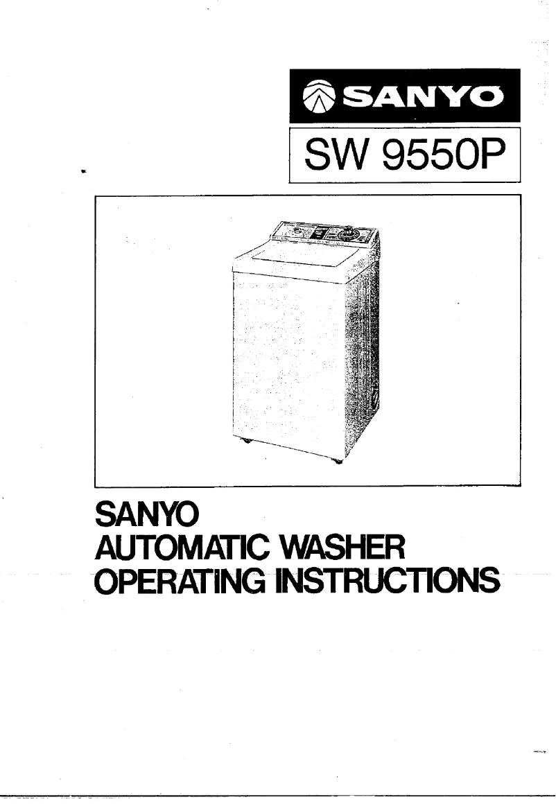 Page n°1 - Manuel utilisateur Sanyo SW-9550P