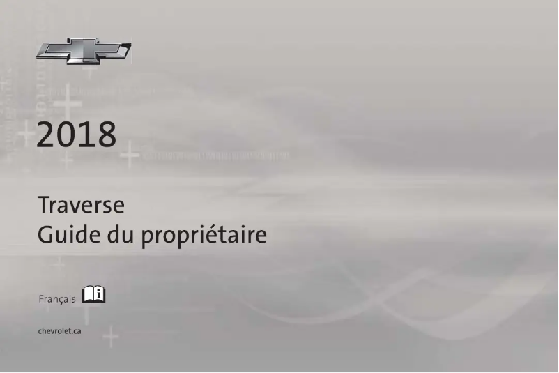 Image de la première page du manuel de l'appareil Traverse (2018)