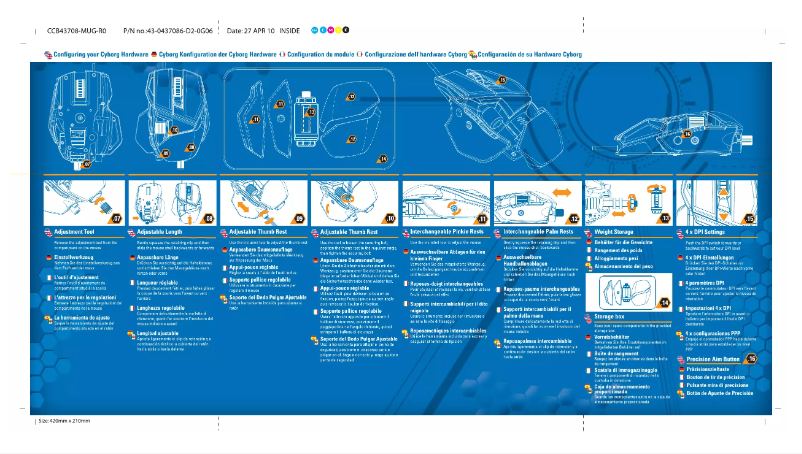 Page 1 de la notice Manuel utilisateur Mad Catz Cyborg R.A.T 7