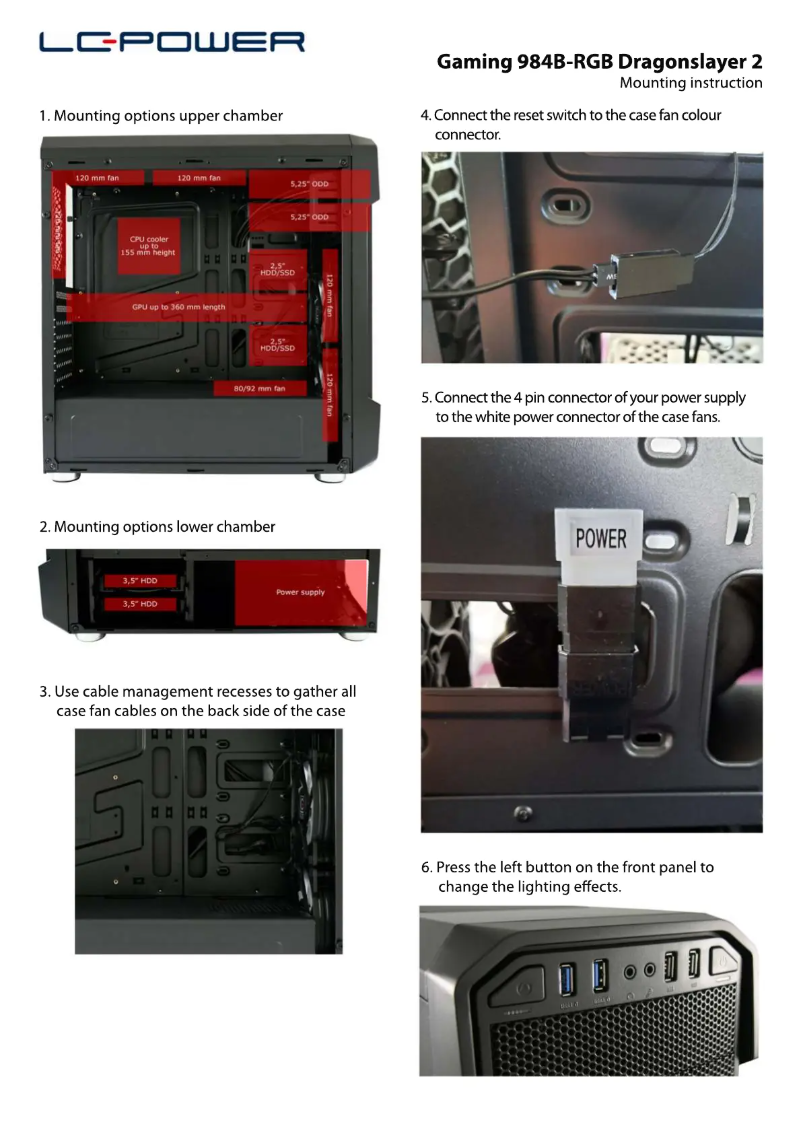 Image de la première page du manuel de l'appareil Gaming 984B-RGB Dragonslayer 2