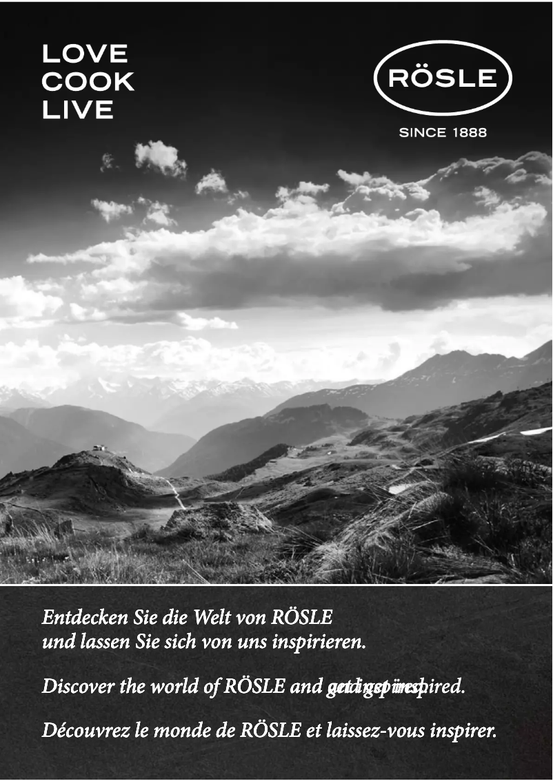 Page n°1 - Manuel utilisateur Rösle 91397