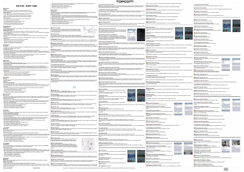 Page n°1 - Manuel utilisateur Topcom NS-6750