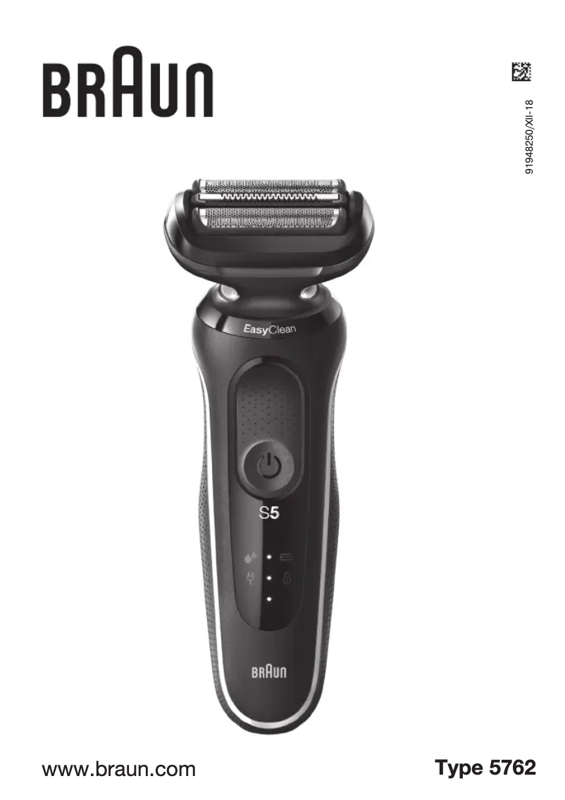 Page n°1 - Manuel utilisateur Braun Series 5 50-B4650cs