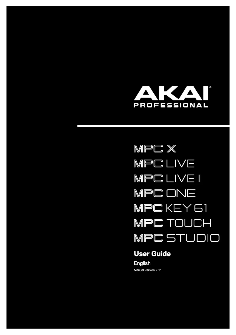 Image de la première page du manuel de l'appareil MPC Live