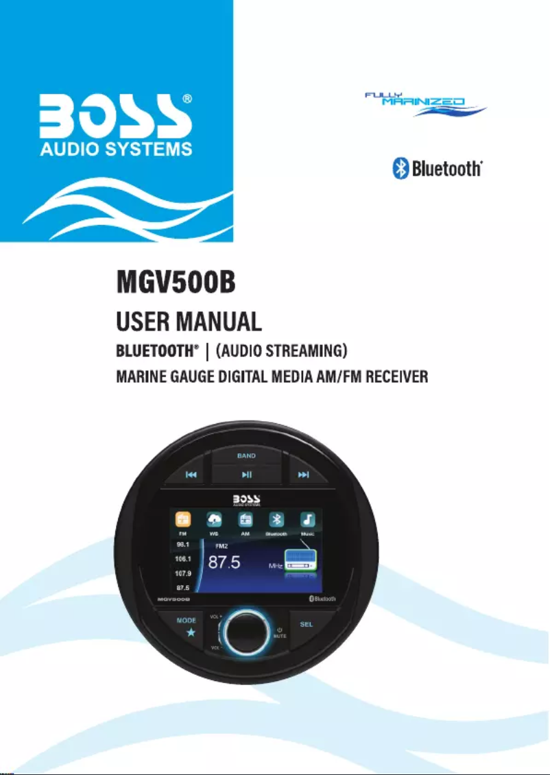 Image de la première page du manuel de l'appareil MGV500B