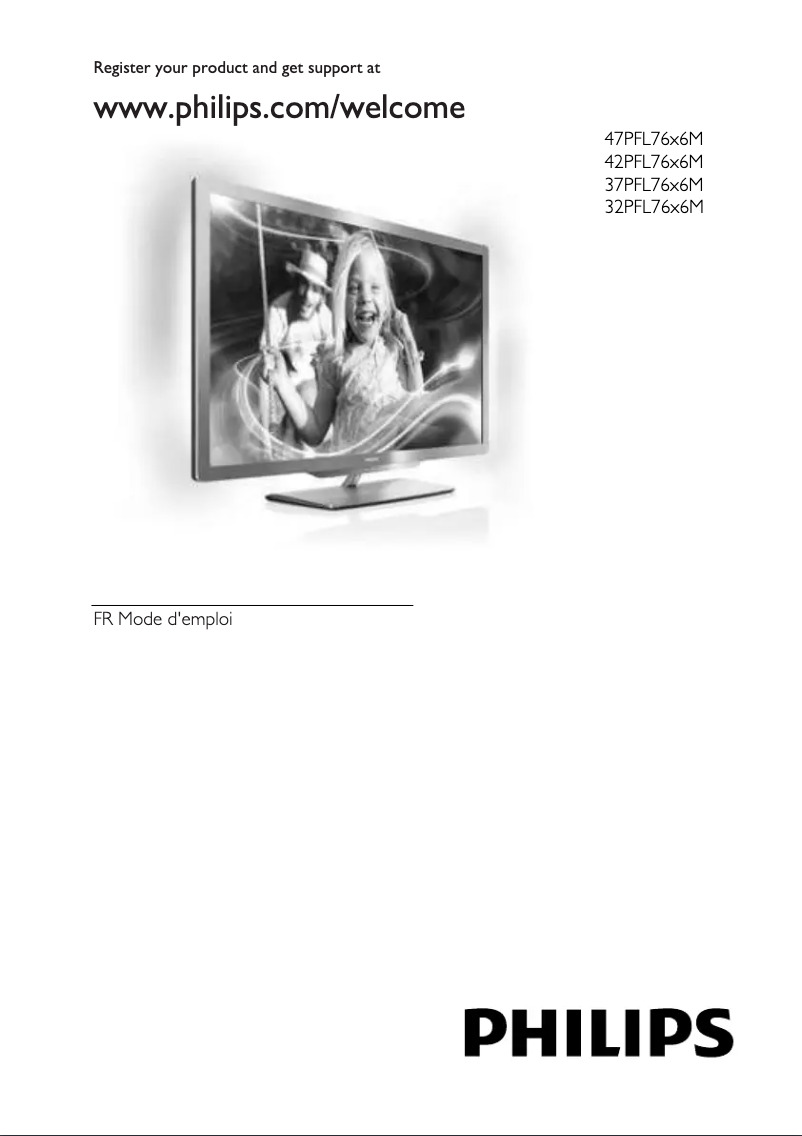 Page 1 de la notice Manuel utilisateur Philips 47PFL7696M