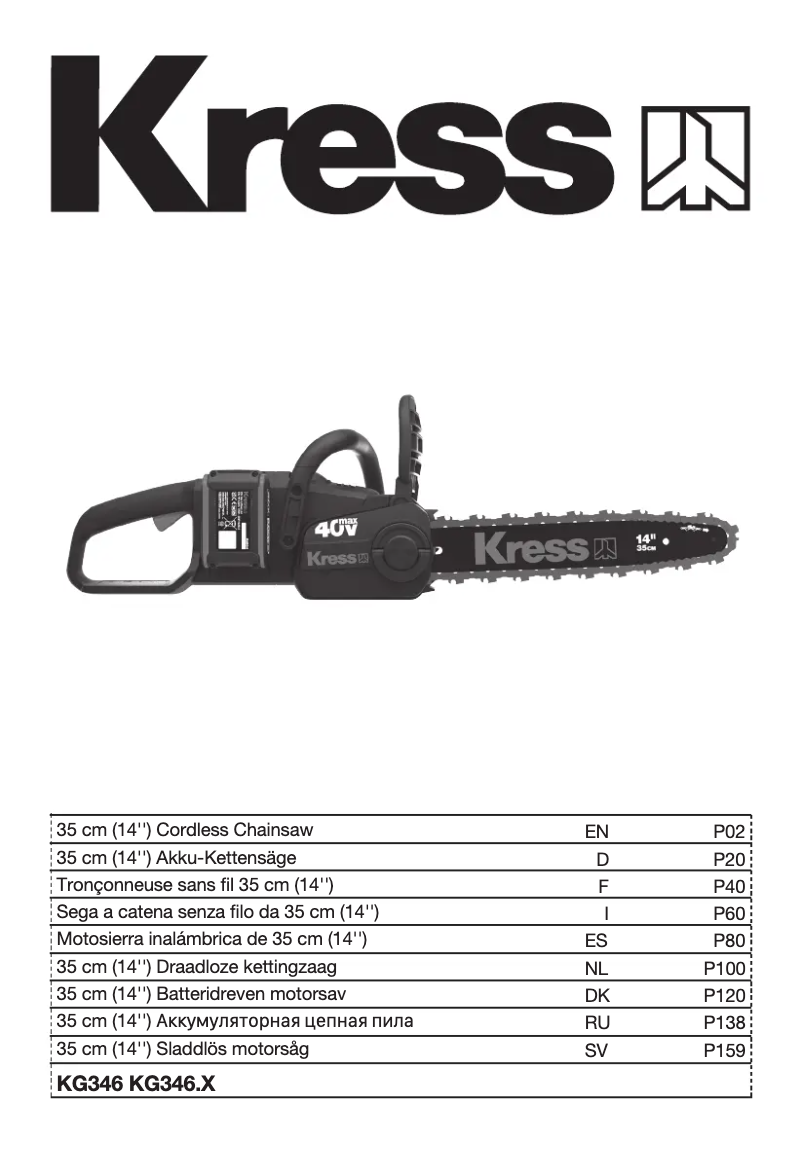 Página 1 del manual Manual de usuario Kress KG346