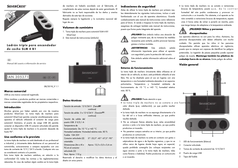 Page 1 de la notice Manuel utilisateur SilverCrest SVK 31 A2