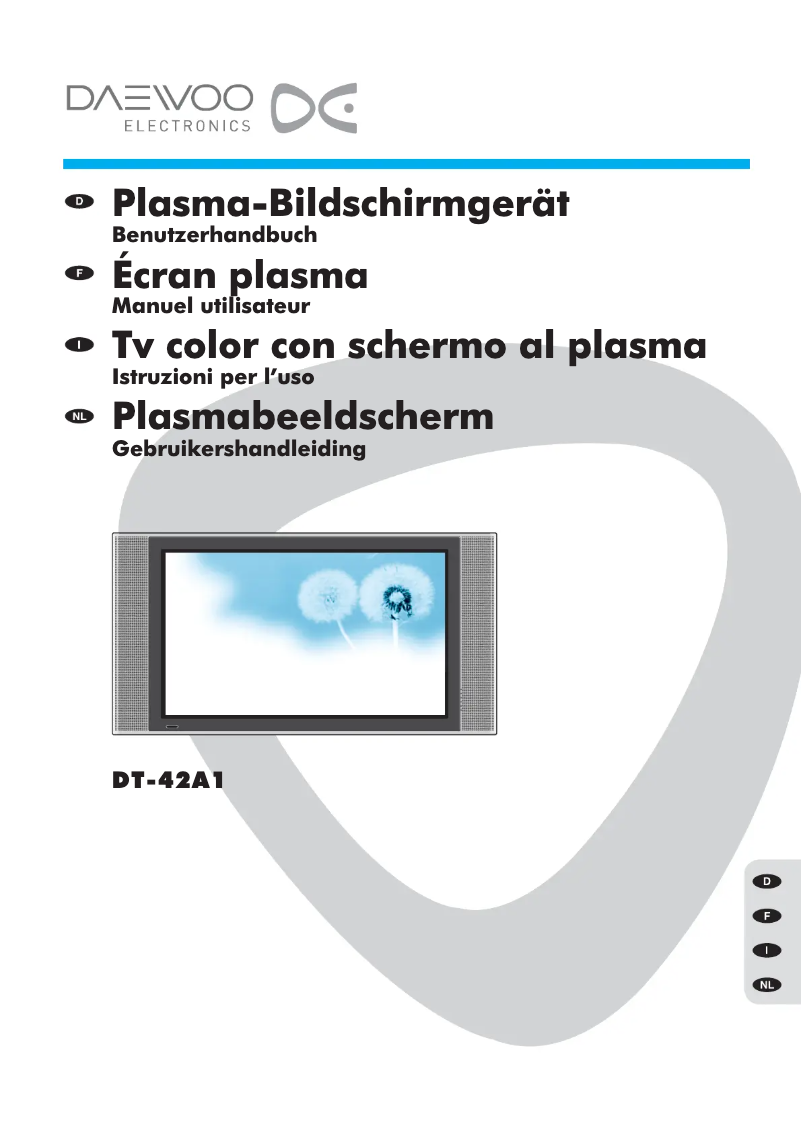 Page 1 de la notice Manuel utilisateur Daewoo DT-42A1