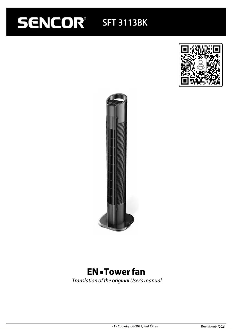 Imagen de la primera página del manual del dispositivo SFT 3113BK