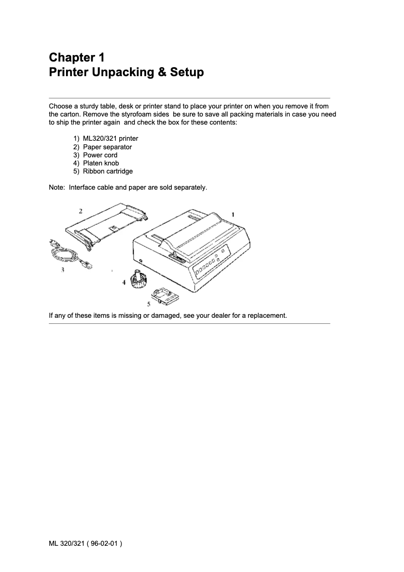 Image de la première page du manuel de l'appareil Microline 321 Turbo
