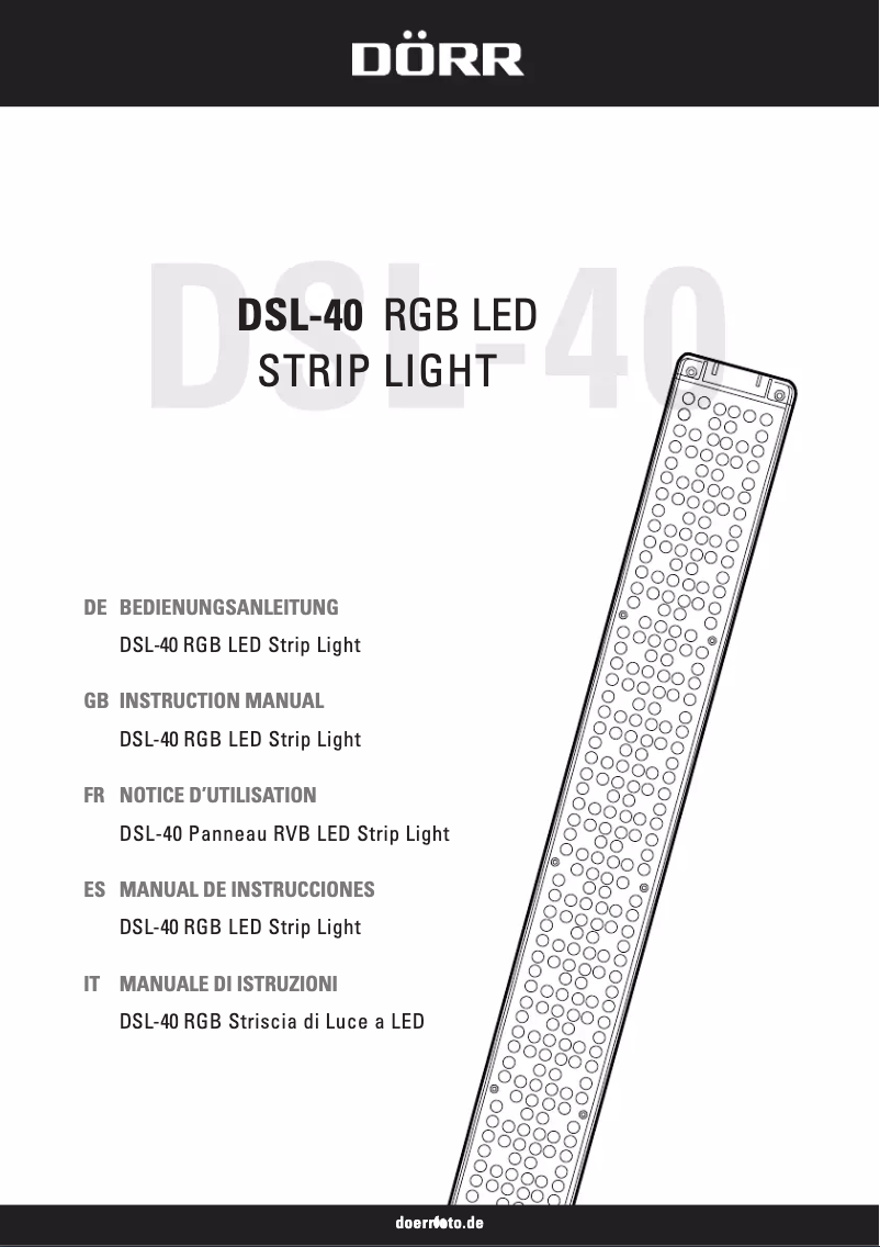 Page n°1 - Manuel utilisateur Dörr DSL-40