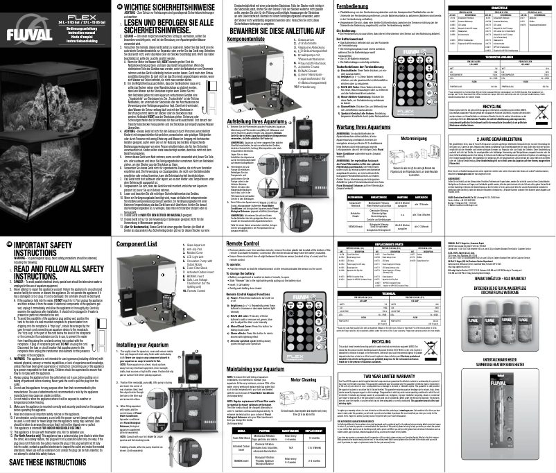 Image de la première page du manuel de l'appareil Flex 57