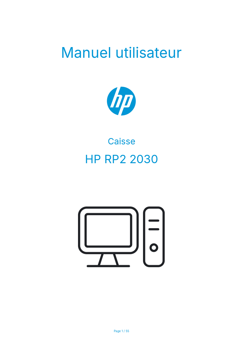 Image de la première page du manuel de l'appareil RP2 2030