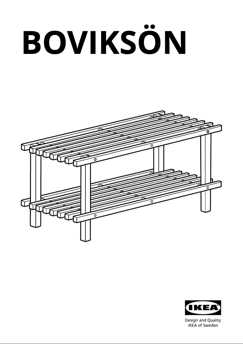 Image de la première page du manuel de l'appareil BOVIKSÖN 005.266.44