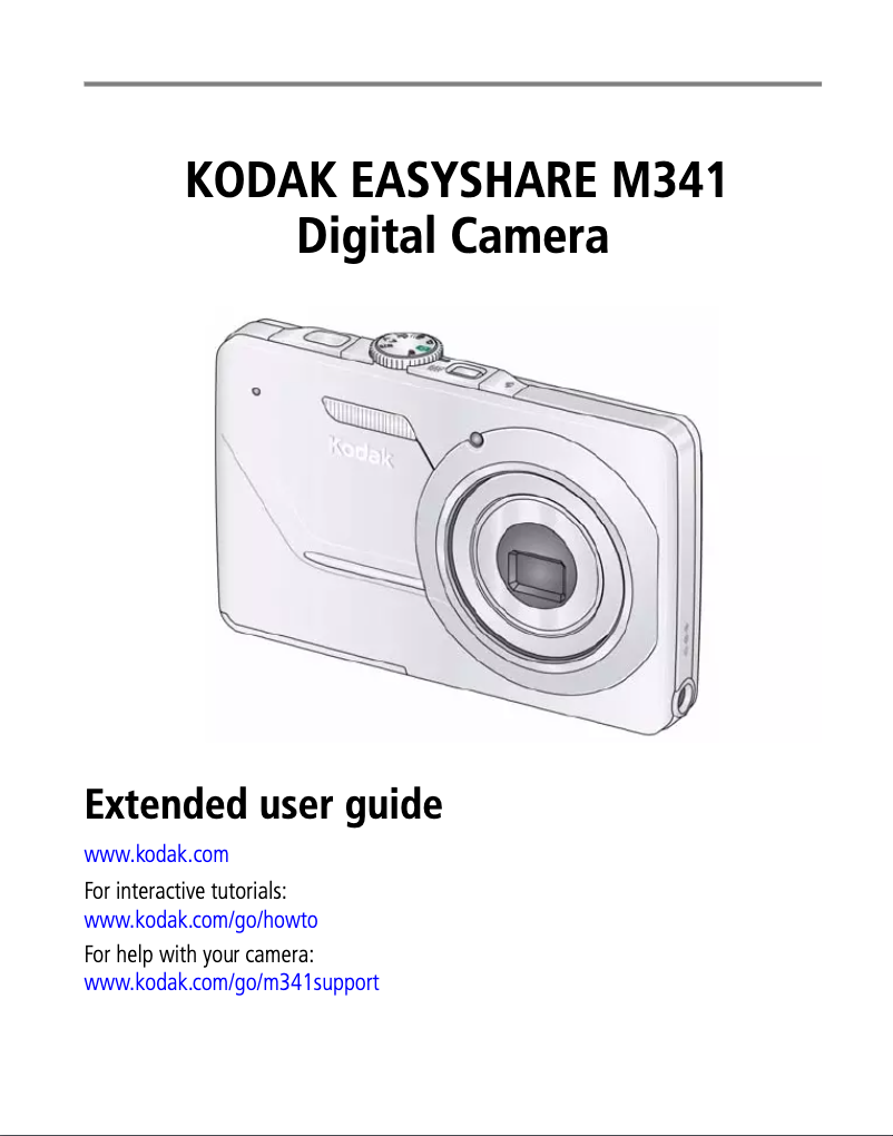 Page n°1 - Manuel utilisateur Kodak EasyShare M341