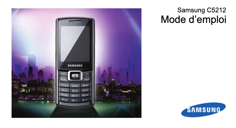 Page 1 de la notice Manuel utilisateur Samsung C5212