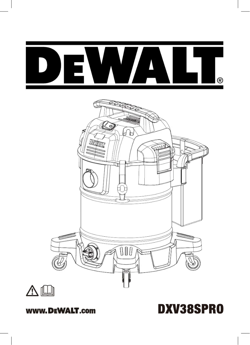 Page 1 de la notice Manuel utilisateur DeWalt DXV38SPRO