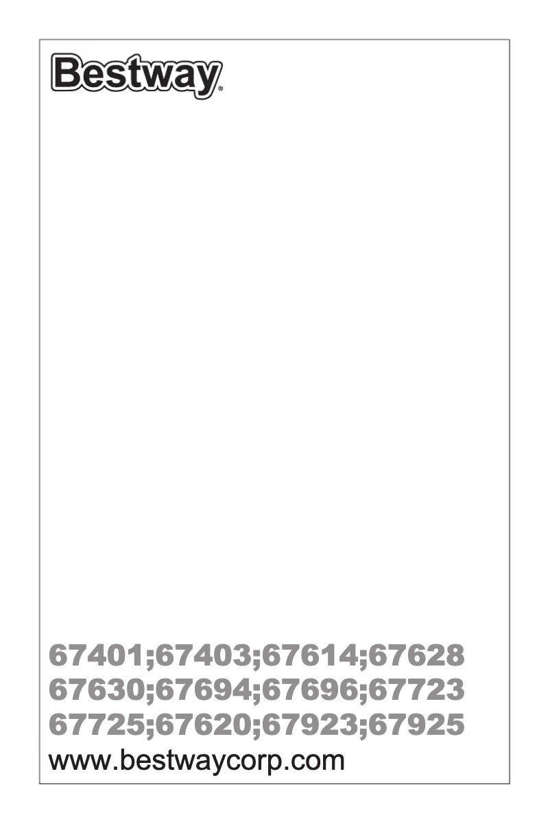 Page 1 de la notice Manuel utilisateur Bestway 67694